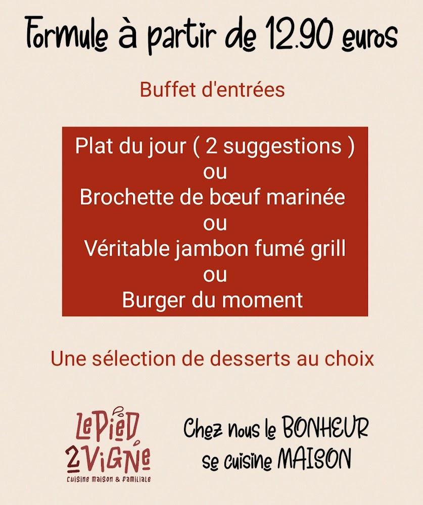 Le Pied 2 Vigne - Menu Image 1
